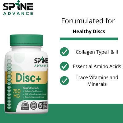 Disc+ | Spinal Disc Health Supplement | Glucosamine Chondroitin Collagen Plus Vitamins - Image 3